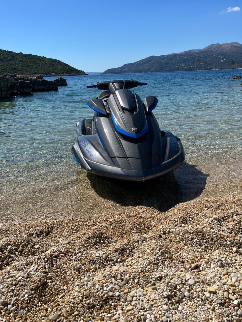Premium Jet Ski parked at the Twin Islands of Ksamil