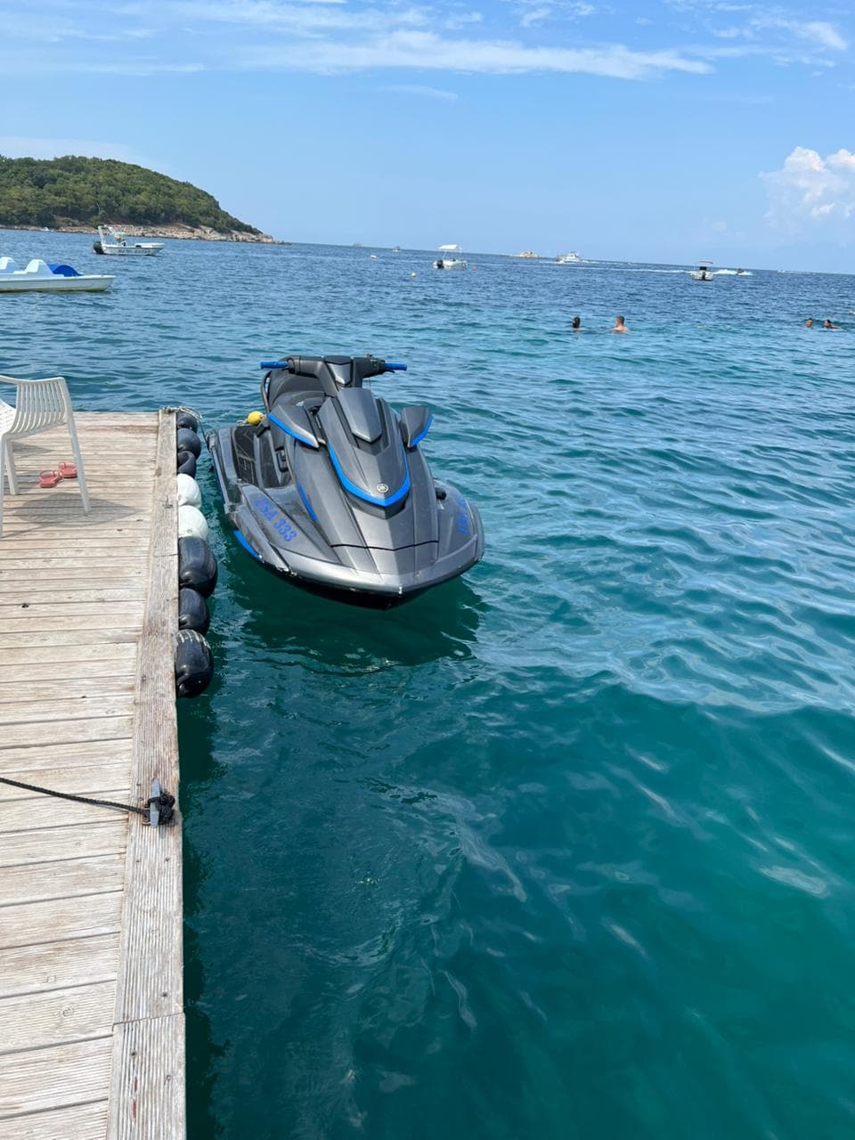 High Speed 2 person Jet Ski waiting to be rented without a license